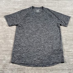 Under Armour Shirt Mens Medium Gray Tech Tee Athletic Workout Gym 1326413