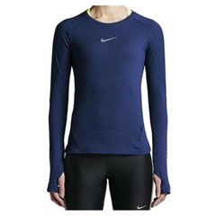Nike Men’s Aeroreact Long Sleeve Training Top Navy Blue Large $115 Value