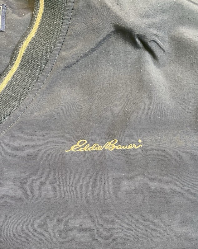 Eddie Bauer Windbreaker Jacket Mens XL Pullover Pockets Golf Outdoor Outfitter gallery