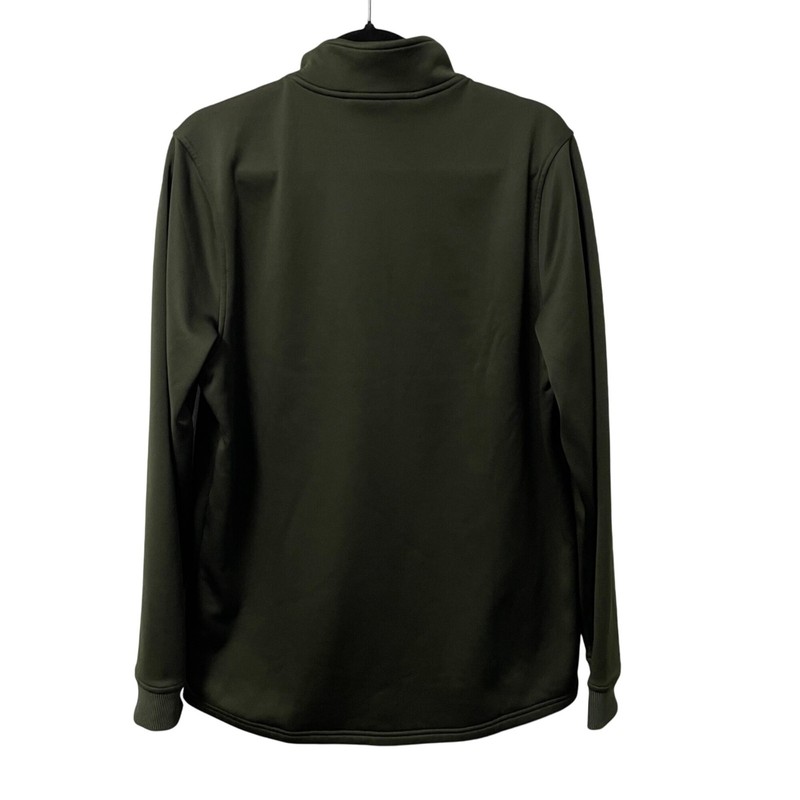Under Armour 1/4 Zip Pullover Fleece Loose Fit Mens M Coldgear Marine OD Green gallery