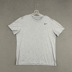 Nike T-Shirt Mens XL Gray Dri-FIT Activewear Workout Sports Gym Dad