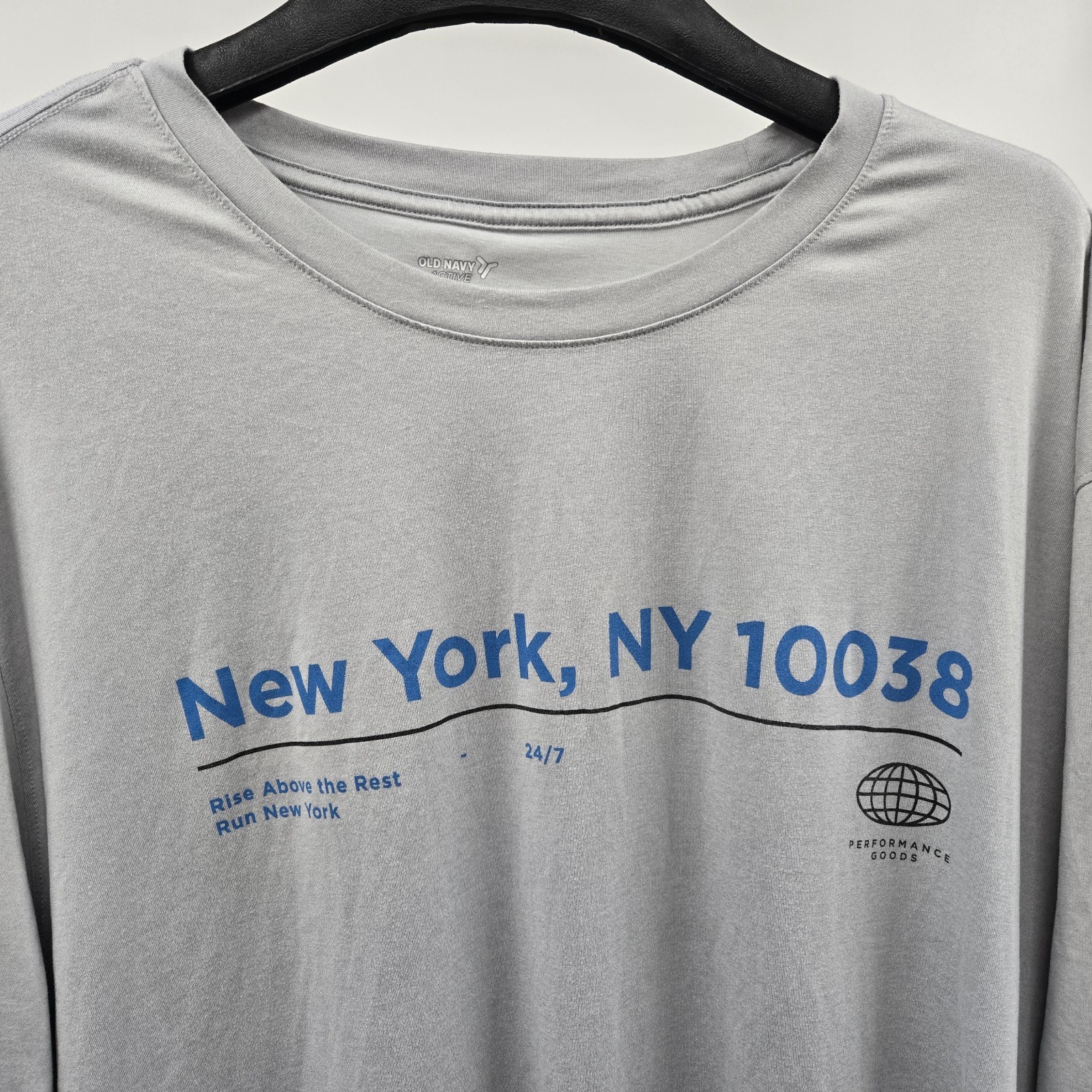 Old Navy Active Go-Dry Cool Men's Gray T-Shirt 3XL Rise Above The Rest Run NY gallery