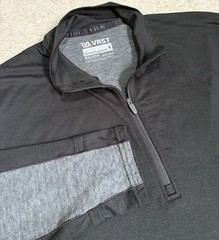 VRST x Smartwool Pullover Mens 2XL Merino Wool 1/4 Zip Base Layer Black Hiking