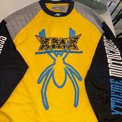 Athletic Works Mens Xtreme Motocross XMX Spider Shirt Super Size 2XL