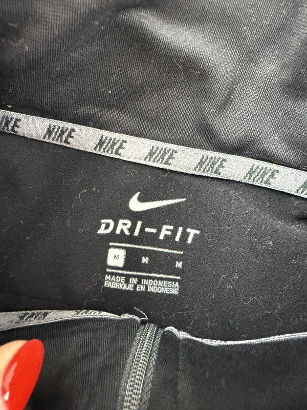 Nike Pullover Mens Medium Black Dri-Fir 1/4 Zip HTC Training Team Running Top gallery