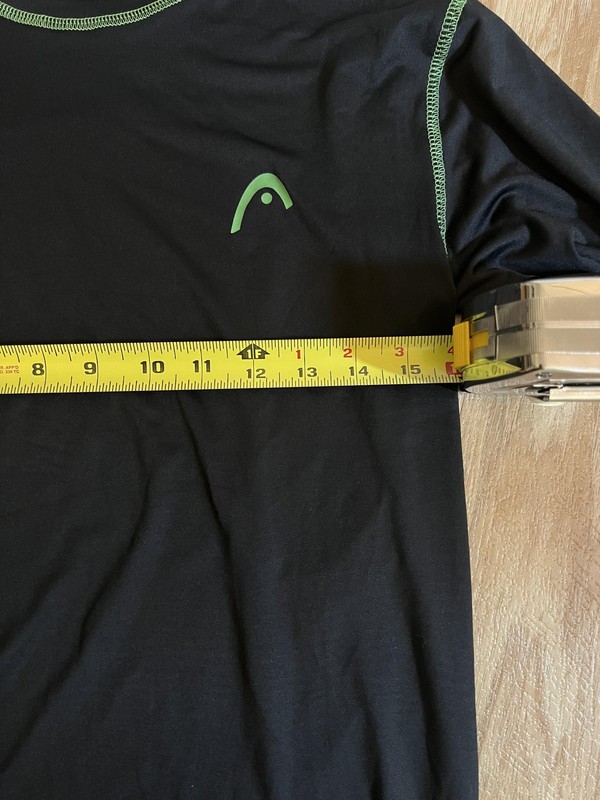 Head Shirt Mens Medium Black Green Long Sleeve Performance Athletic Stretch gallery