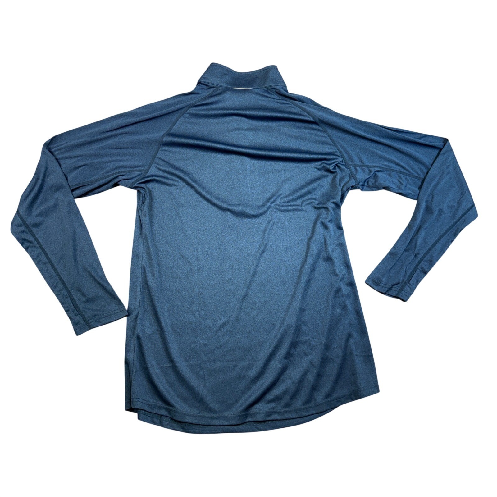 Landway Active-Dry Thrive Mens 2X Blue Heather Quarter Zip Pullover Long Sleeve gallery