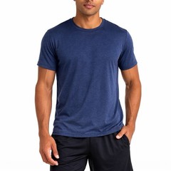 ATHLETIC WORKS DriWorks Blue Short Sleeve Athletic T Shirt Mens M 38-40