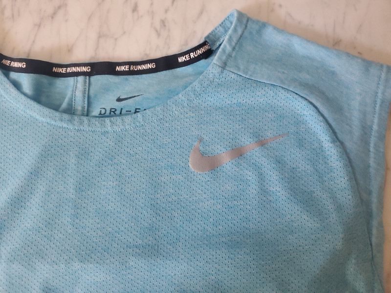 Nike Logo Dri-FIT Men's Running Tank Top Med Light Blue -Excellent gallery