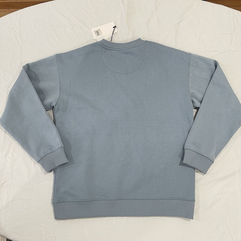 Paper Denim & Cloth Blue Crewneck Long Sleeve Pullover Sweatshirt Men's L NWT gallery