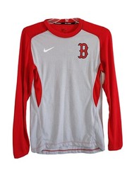 Nike Baseball Boston Red Socks Teens Sz M Top Ls