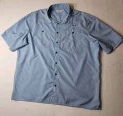 Jawbone Tackle Co Fishing Shirt XXL 2XL Blue Short Sleeve Vented