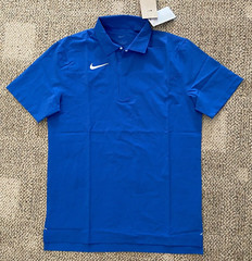 Nike Coaches Polo Shirt Short Sleeve Top DJ5123-496 Royal Blue $75 Men’s L