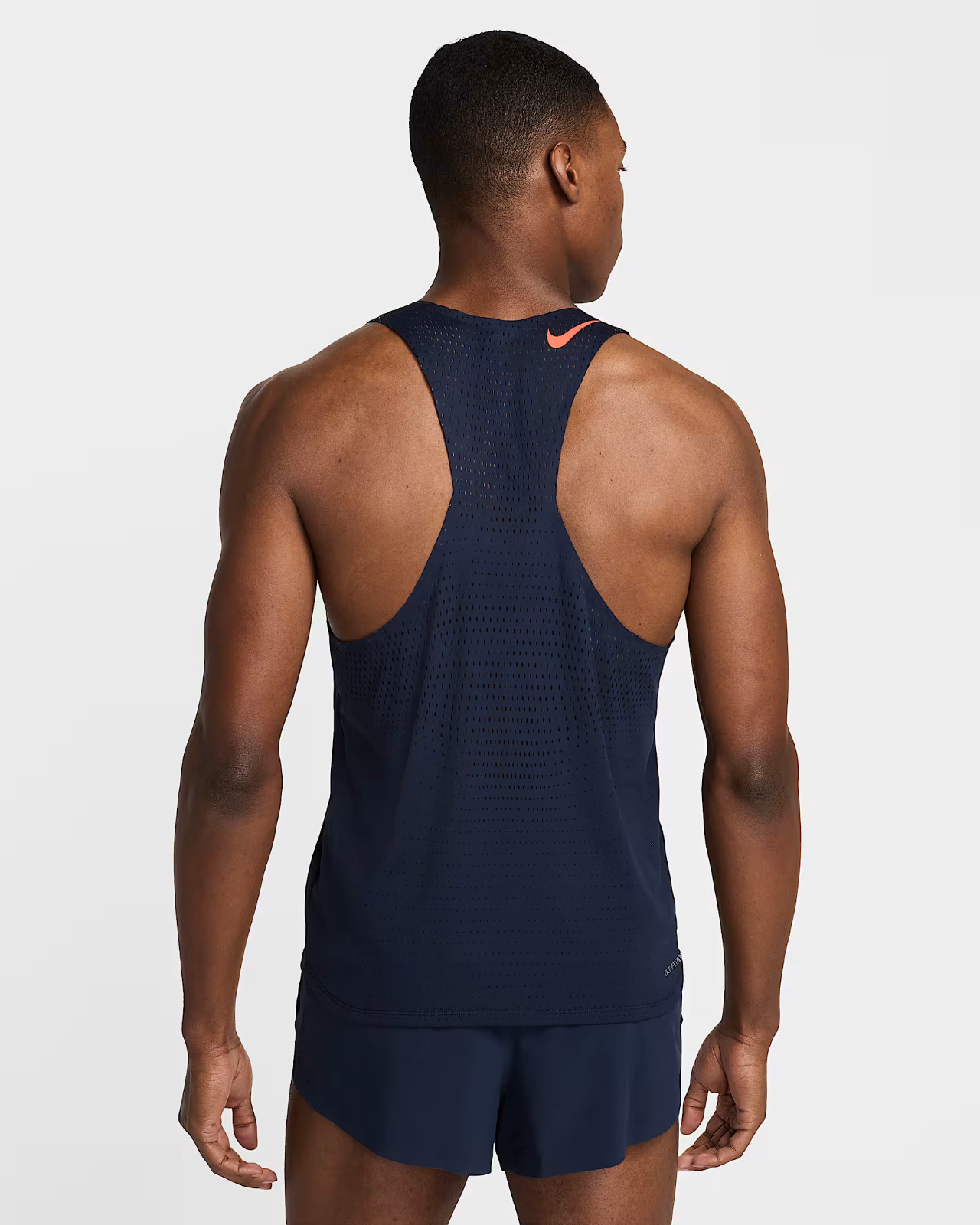 NWT Nike AeroSwift Men's Dri-FIT ADV Running Singlet FN4231-451 BLUE/ORANGE M gallery