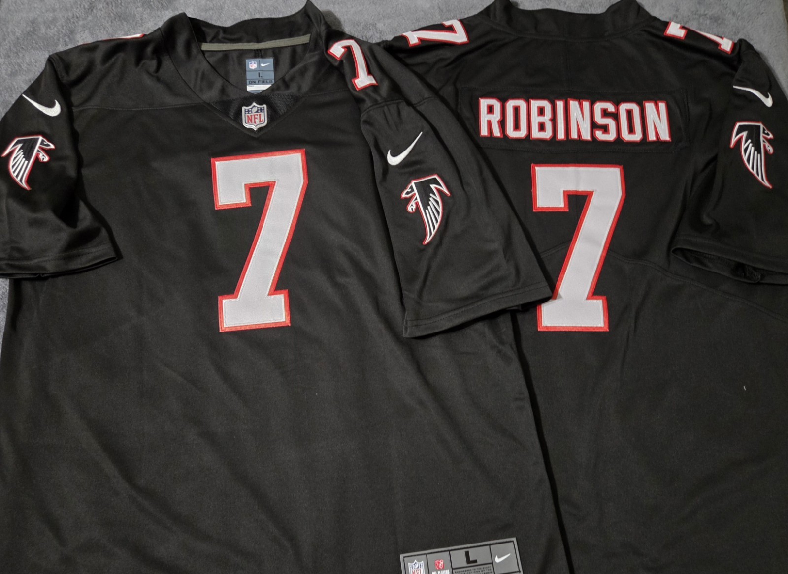 Fast Free Shipping! Large Bijan Robinson Atlanta Falcons ALT Stitched Jersey 7 gallery