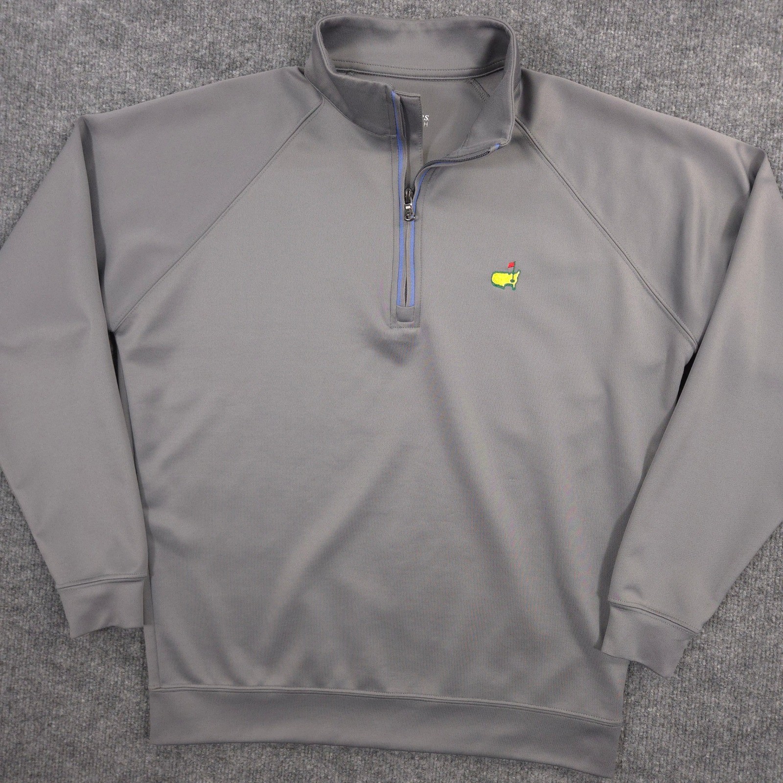 Masters Tech 1/4 Zip Mens S Gray Augusta National Golf Club Performance Pullover gallery
