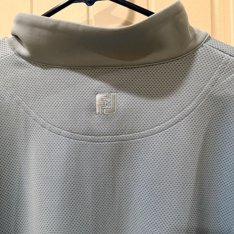 FootJoy Tonal Block Midlayer 1/4 Zip Pullover Lake Blue 2XL Golf Stretch NWT gallery