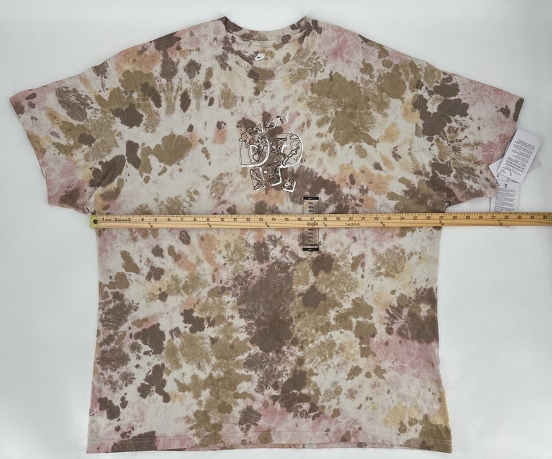 Nike T-Shirt Mens XXL Sportswear Max90 Beige Pink Camo Tie Dye Tee FN1839-601 gallery