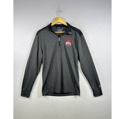 Champion Ohio State Buckeyes Pullover Mens Small Gray 1/4 Zip NCAA Athletic S