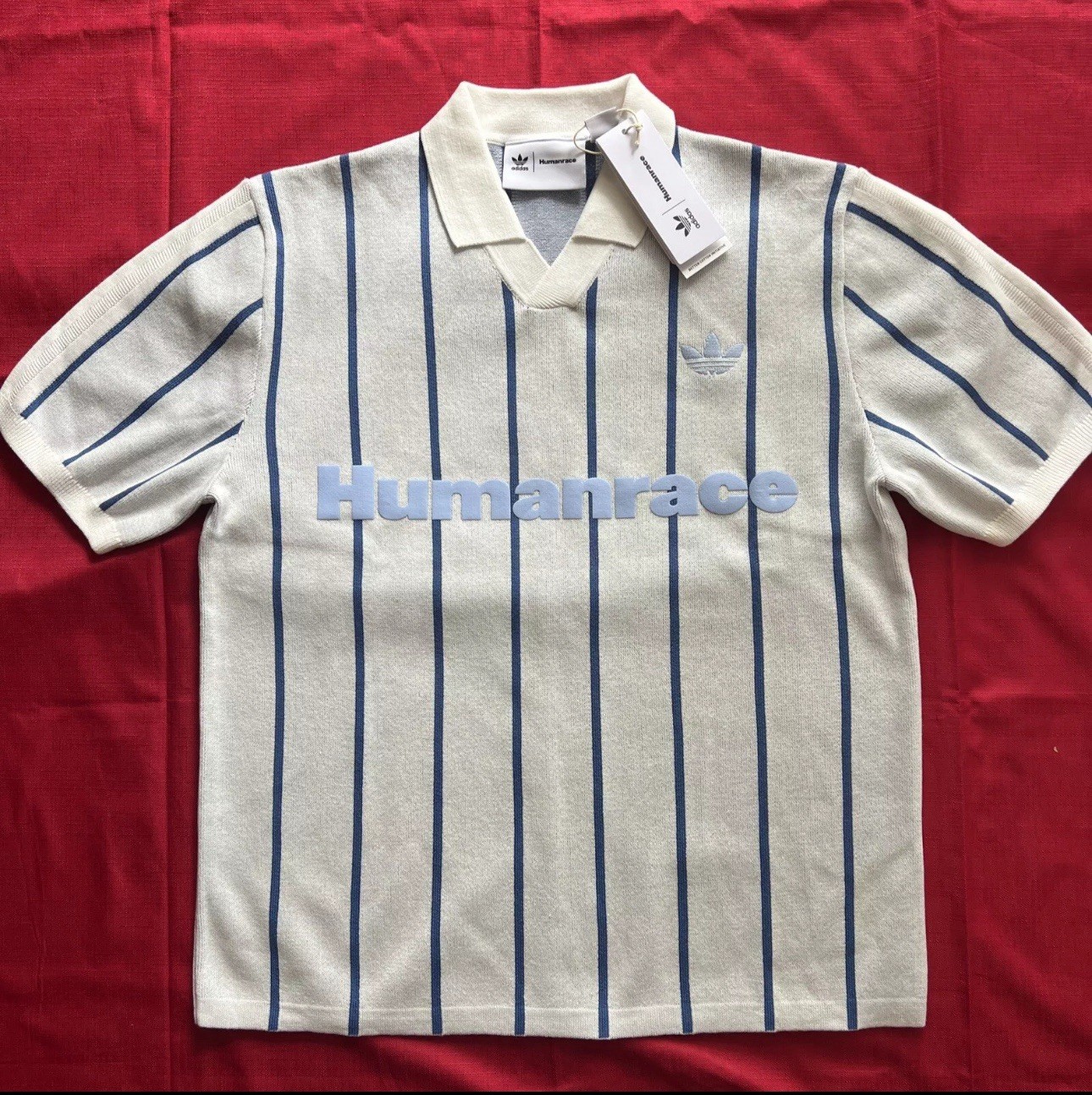Adidas X Pharrell Williams Mens X-Small Humanrace Cloud White Knit Jersey HU1104 gallery