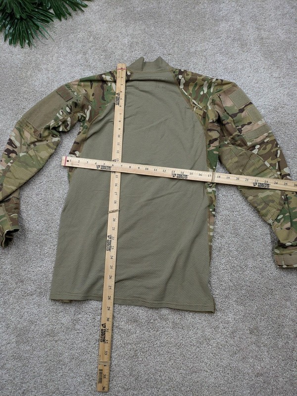 US Army Combat Shirt Mens Medium Camo Flame Resistant Long Sleeve Made USA gallery