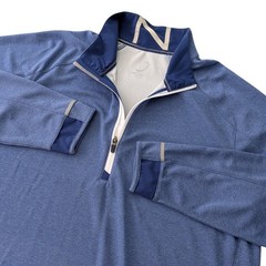 Zero Restriction Honda Classic 1/4 Zip Pullover Men’s L Blue Golf Performance