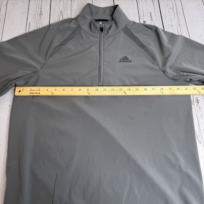 Adidas Golf 1/4 Zip Long Sleeve Vented Pullover Shirt Jacket Mens Small Gray gallery