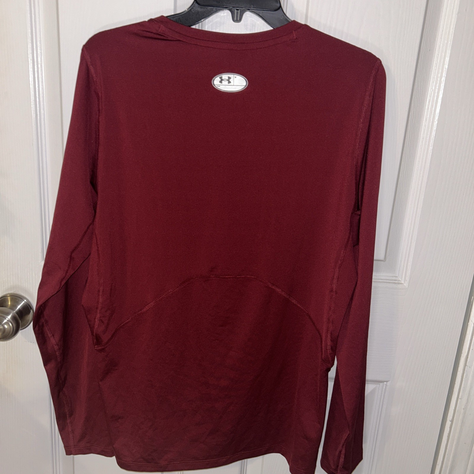 Under Armour Burgandy Long Sleeve HeatGear Compression Shirt Mens XXL gallery