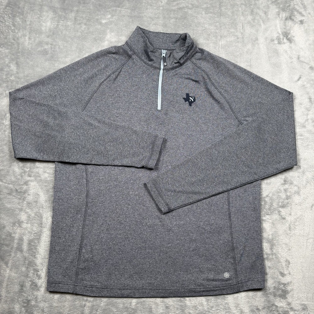 FootJoy ThermoSeries 1/4 Zip Pullover Men Medium Blue Golf Performance Mid Layer