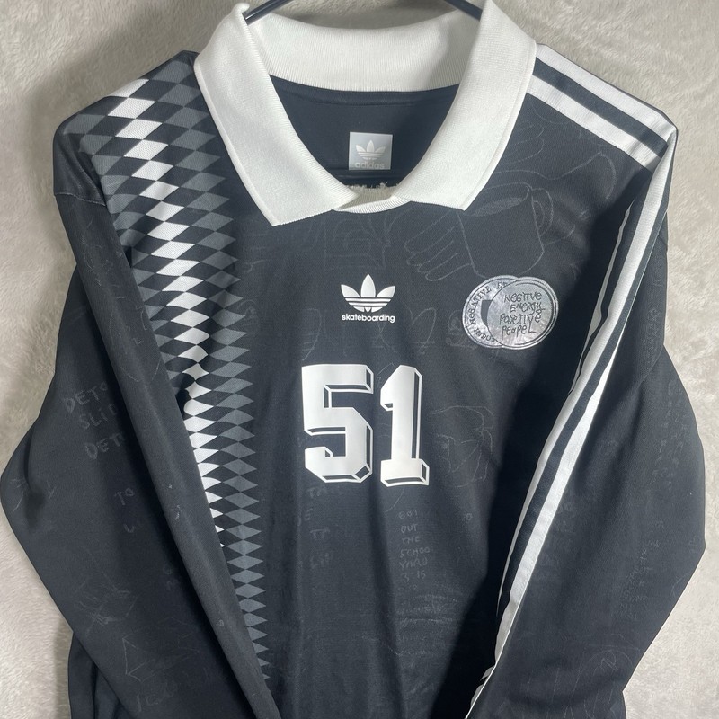 Skateboarding Mark Johnson Adidas Jersey Adult Medium Black White 2018 Copa Men gallery