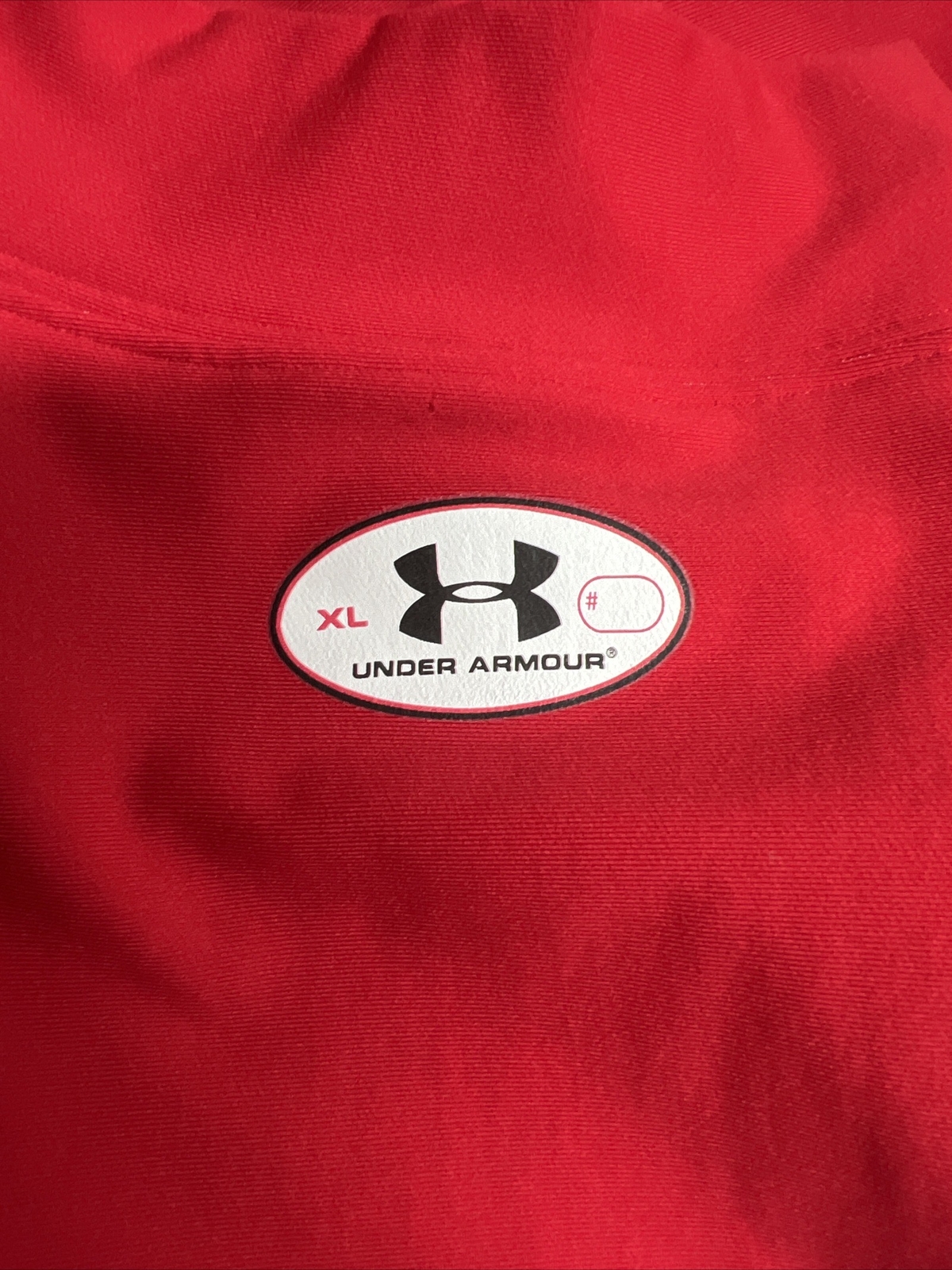 Red Under Armour Long Sleeve Compression Shirt 208554 EUC Fast Shipping!! gallery