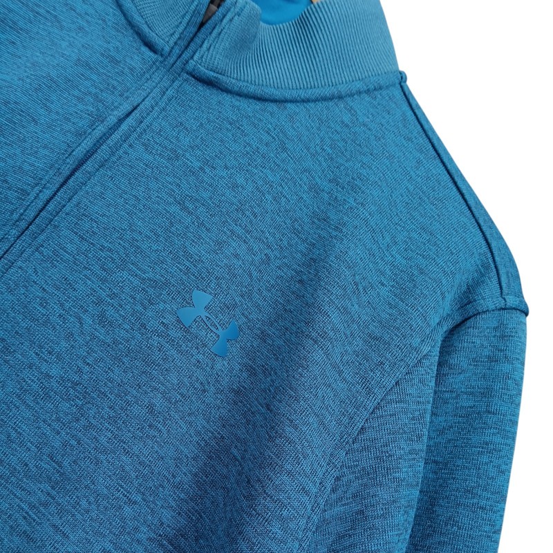 Under Armour ColdGear 1/4 Zip Pullover Blue Mens XL Loose Fit Sweater Athletic gallery