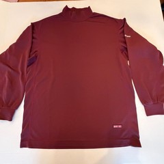 Mizuno Performance Wear Shirt Breathe Thermo Sz M Mock Neck Base Layer Burgundy
