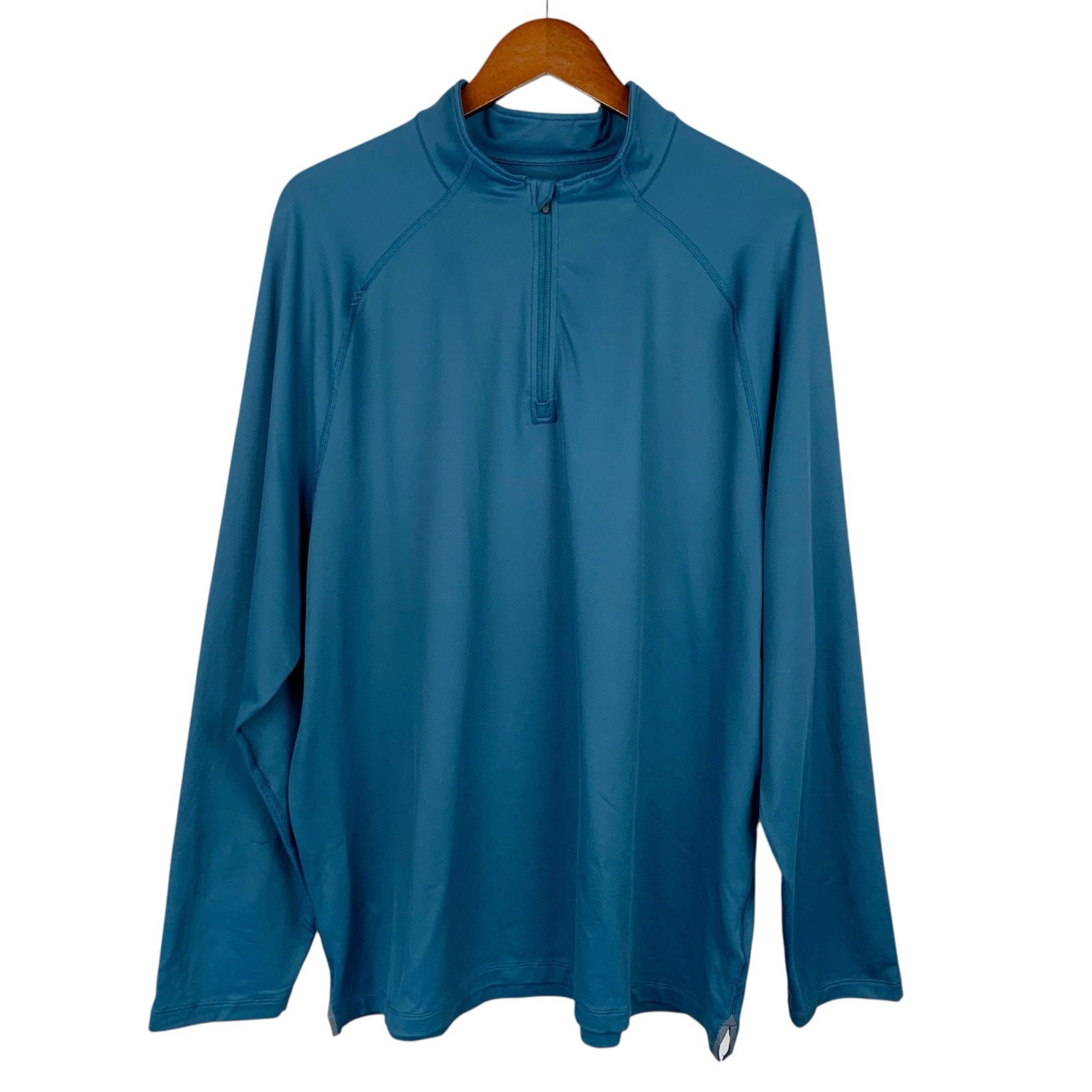 Rhone Session 1/4 Zip Pullover Shirt Teal Performance Long Sleeve Men's XXL 2XL gallery