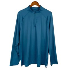 Rhone Session 1/4 Zip Pullover Shirt Teal Performance Long Sleeve Men’s XXL 2XL