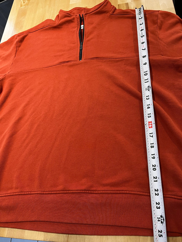WillBo Rust Orange 1/4 Zip Long Sleeve Pullover Top - Men's Sz M NEW gallery
