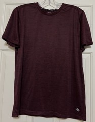 Zelos Size M Maroon Short Sleeve Activewear Shirt Men’s