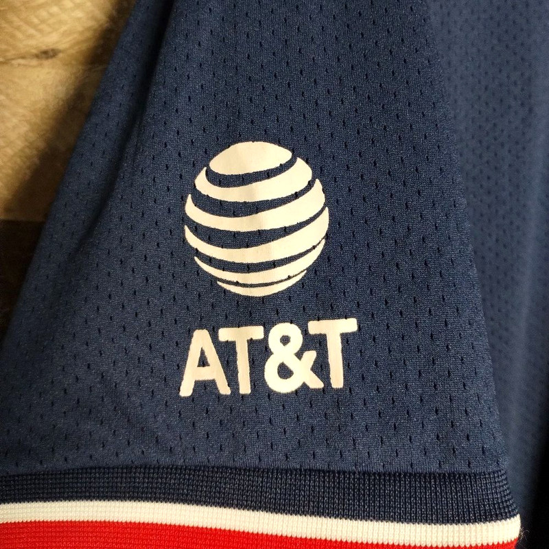 Size XL Navy Blue St Louis Cardinals x AT&T Embroidered Baseball Jersey T-Shirt gallery