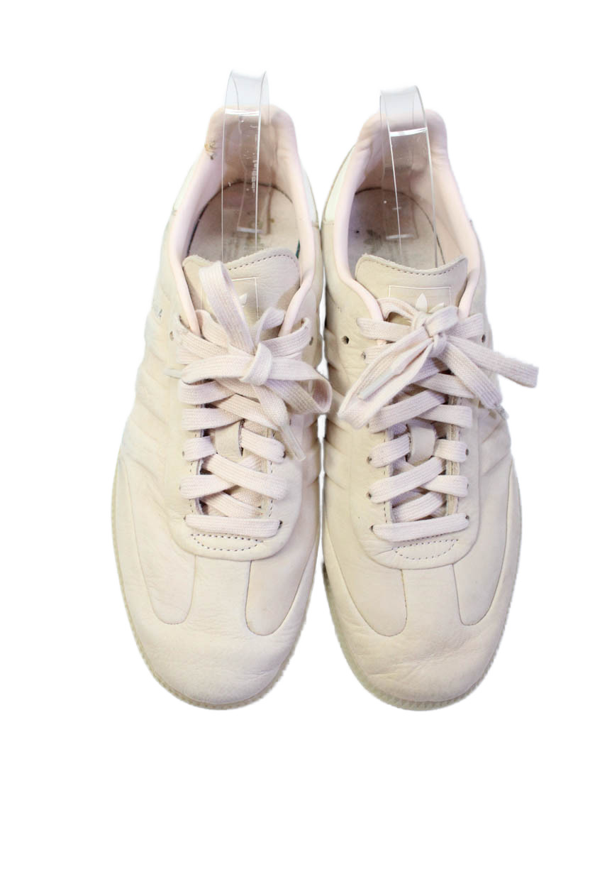 Adidas Men's Lace Up Rubber Sole Trainer Low Top Sneakers Pink Size 9.5 gallery
