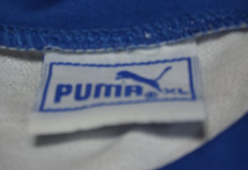 Mint Vintage Puma Guatemala World Cup Futbal Soccer Jersey Mens XL White Blue gallery