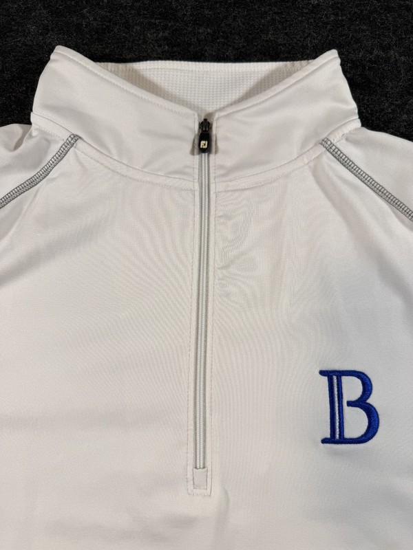 FootJoy Quarter Zip Pullover Mens L White Performance Golf gallery