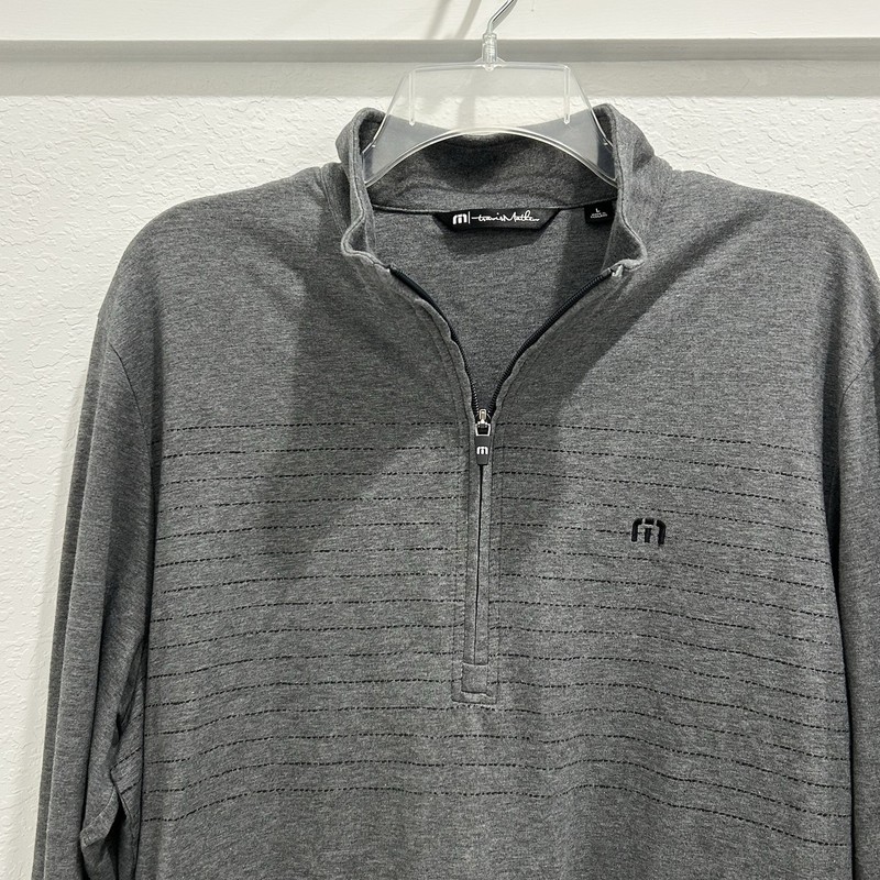 Travis Matthew Solid Gray 1/2 Zip Pullover Men’s Large smoke free home EUC! gallery