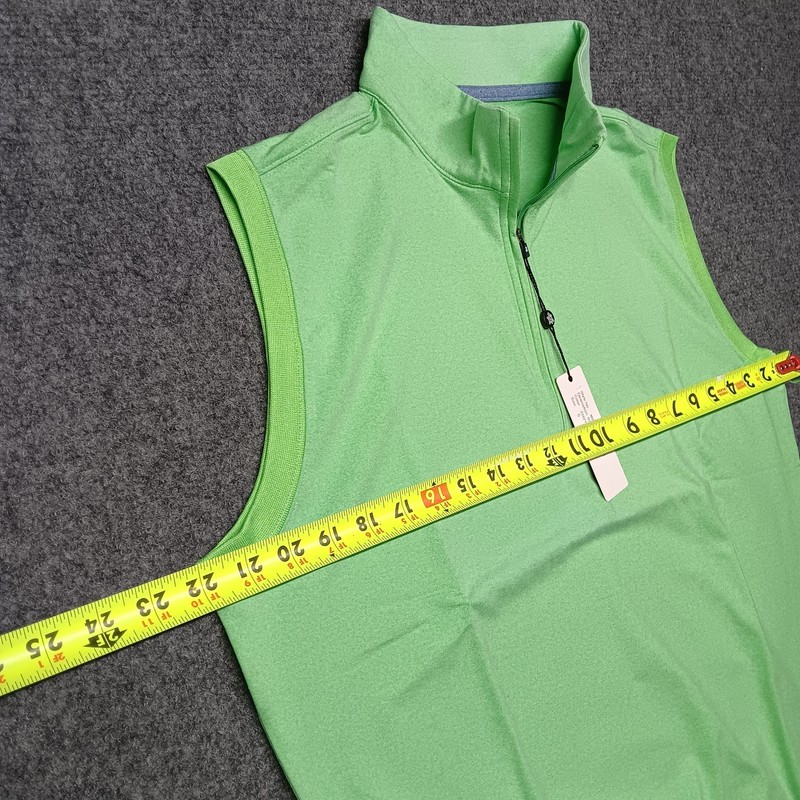 Turtleson Siro Quarter-Zip Vest Small Envy NWT gallery
