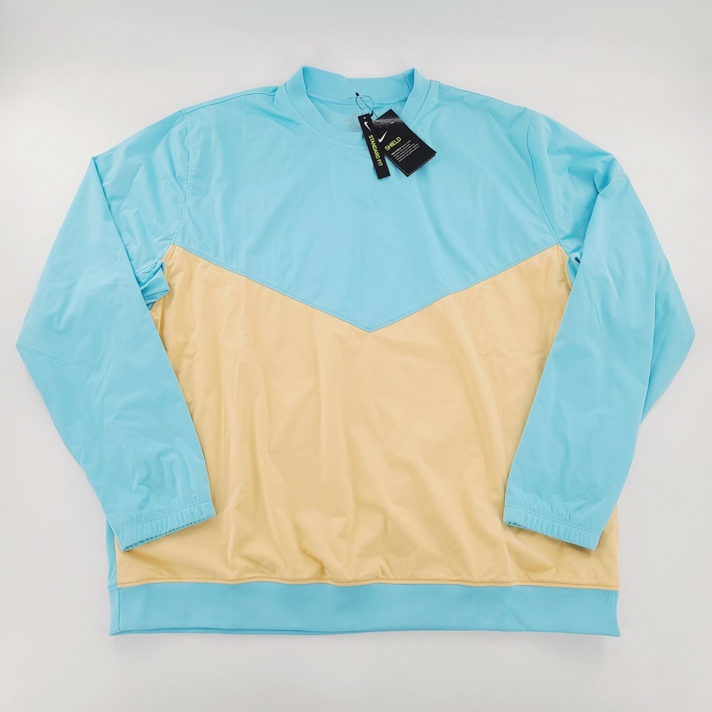 Nike Shield Victory Blue Gaze Crew Core Golf Jacket CI8986-496 Mens Size XXL NWT