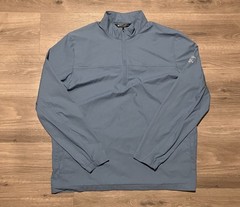 Travis Mathew 1/4 Zip Pullover Mens XL Blue Wanderlust Performance Golf