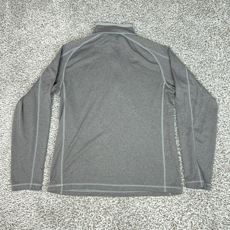 North Face Pullover Mens Medium Gray Quarter Zip Long Sleeve Athletic Hiking Top gallery
