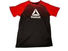 Reebok Men’s Large Black and Red Athletic T-Shirt EUC