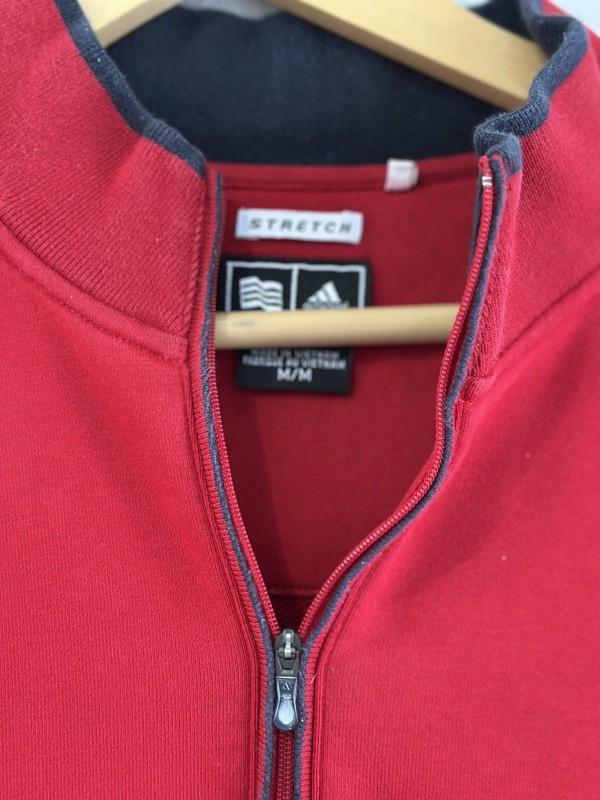 Adidas Performance Light-weight Quarter Zip Pull Over Adult Size MEDIUM gallery