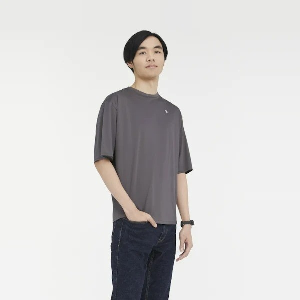 Champion Men's Double Dry T-Shirt- Stone Grey gallery
