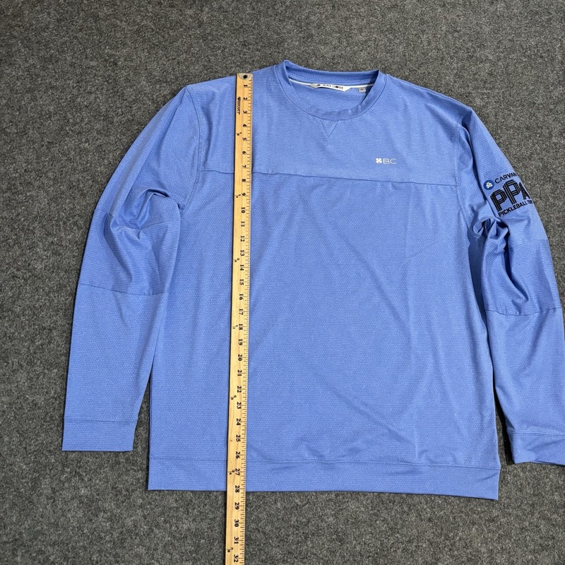 Black Clover Murray Shirt Men's XL Long Sleeve Performance Blue Logo gallery